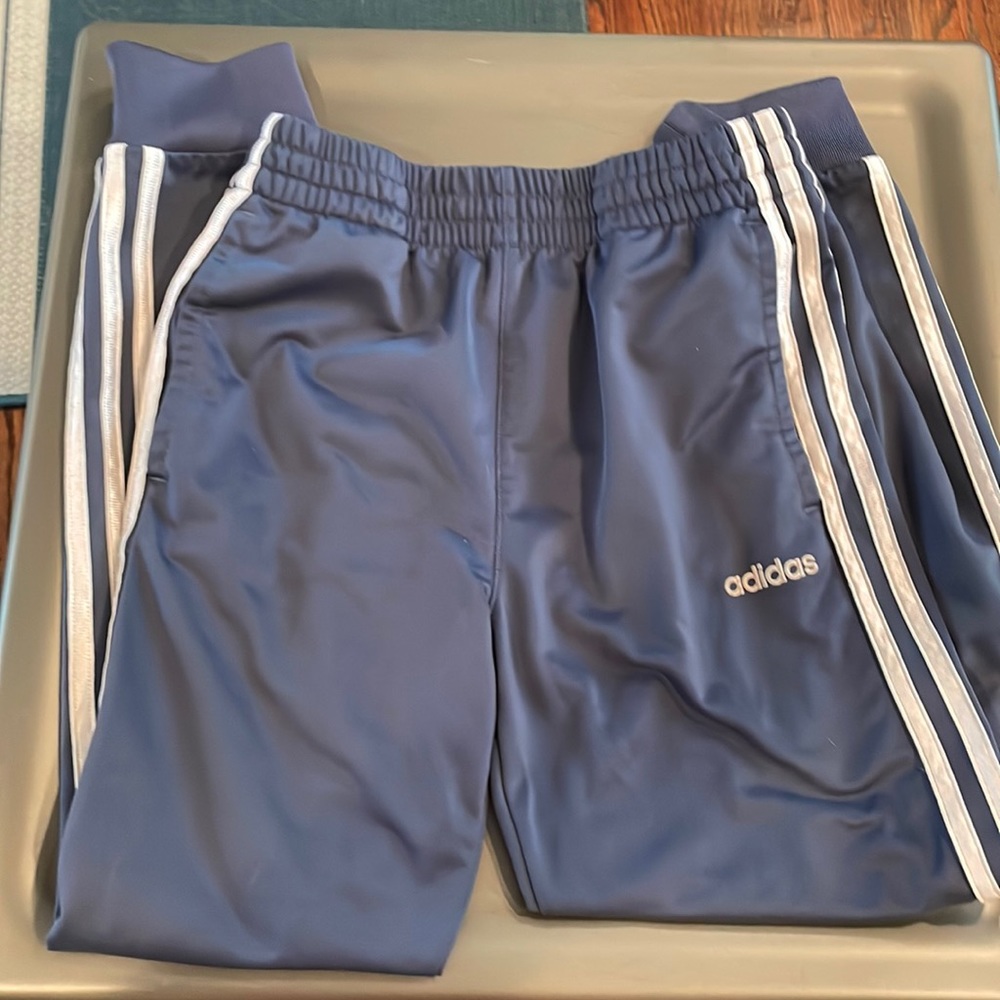 Original adidas 3 stripe sweat pants.  Kids medium.